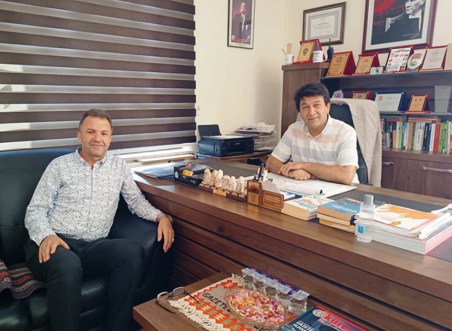 YENİ SENDİKA BAŞKANI ŞAHİN  MERAL’DEN OAGCB CELİL ACAR’A ZİYARET