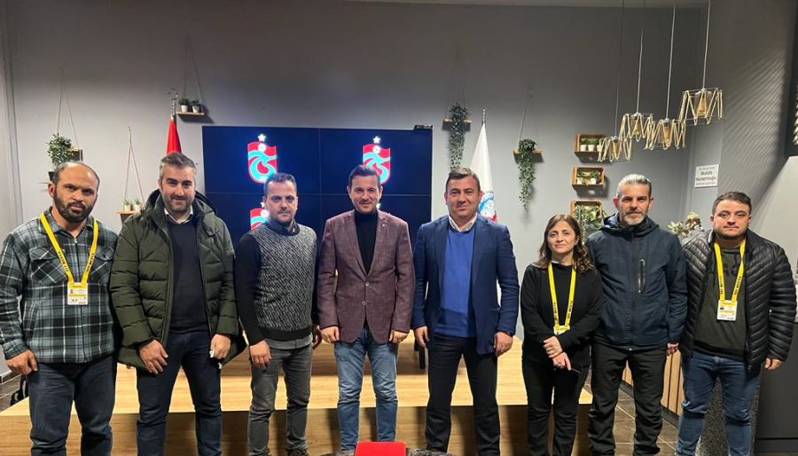 TRABZONSPOR YÖNETİM KURULU ÜYESİ HANCI,  TSYD TRABZON ŞUBESİ’Nİ ZİYARET ETTİ