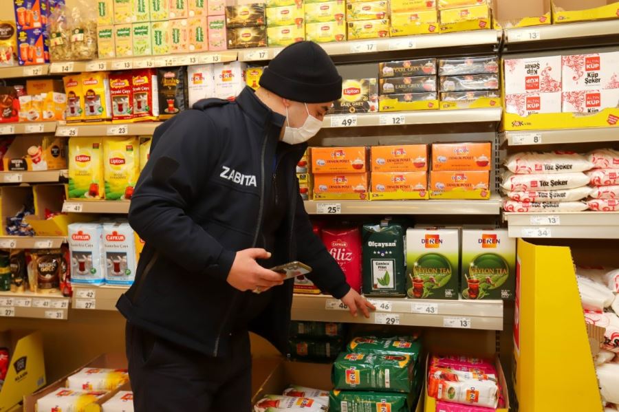 ZABITA EKİPLERİ ETİKET FİYATLARINI MERCEK ALTINA ALDI