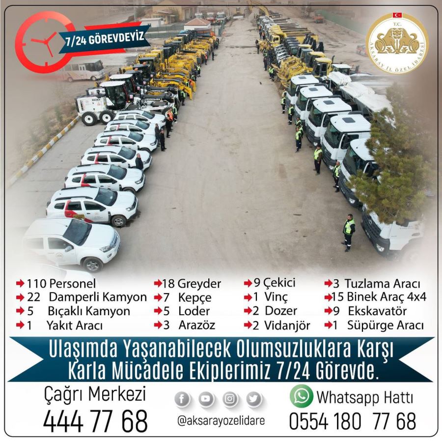 Aksaray İl Özel idaresi Kış Hazırlıkları