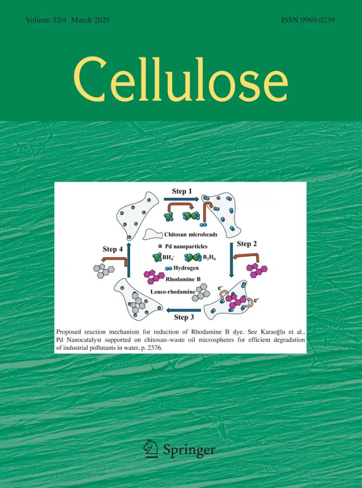 Türk Bilim İnsanlarının Çalışması  Cellulose Dergisi’nin Kapağında.