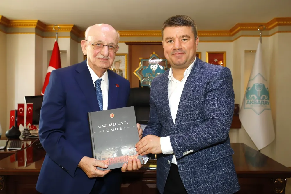 TBMM 27. DÖNEM BAŞKANI İSMAİL KAHRAMAN, AKSARAY BELEDİYESİ’Nİ ZİYARET ETTİ