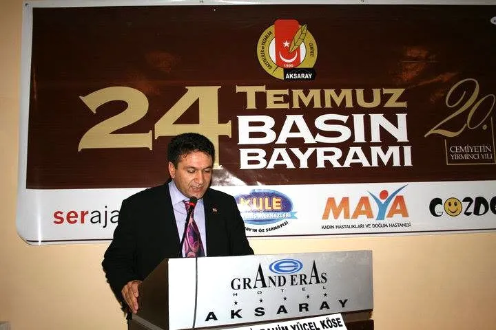 ORTA ANADOLU GAZETECİLER CEMİYETİ BAŞKANI CELİL ACAR:” BASIN DEMOKRATİK HAYATIN VAZGEÇİLME UNSURUDUR.”
